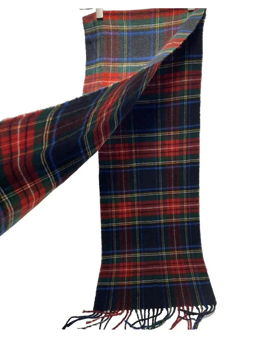 Men’s Cashmere Plaid Scotland Wrap Scarf
